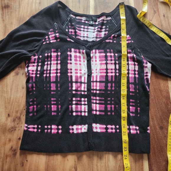Worthington black&pink buttoned lightweight cardigan, size XL - Picture 10 of 11